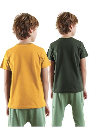 تیشرت خاکی بچه گانه رگولار Denokids - کد 901757028