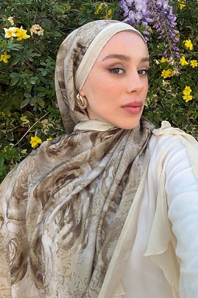 شال رنگی زنانه پنبه ای cs camellia scarf - کد 938846218