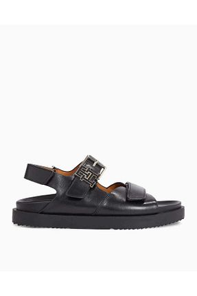 صندل مشکی زنانه پاشنه تخت Tommy Hilfiger - کد 821133269