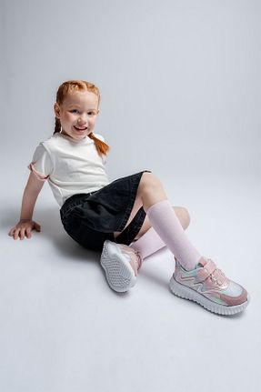 کفش پیاده روی صورتی بچه گانه چرم مصنوعی mnpc - کد 830896038