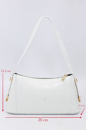 کیف دوشی سفید زنانه چرم مصنوعی CKR BAGS - کد 938860631