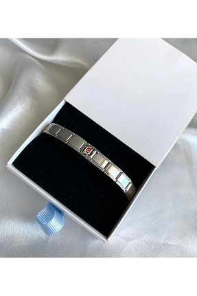 دستبند استیل (فولاد) رنگی زنانه استیل (فولاد) Moon - کد 938872779