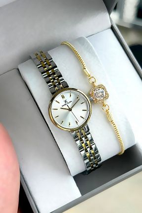 ساعت مچی طلائی زنانه 31-35 میلی متر Daniel Klein - کد 261050561