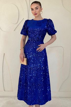 لباس آبی زنانه بافتنی Elbee Fashion Woman - کد 939030473