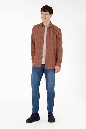 شلوار آبی مردانه پنبه ای U.S. Polo Assn. - کد 883862437