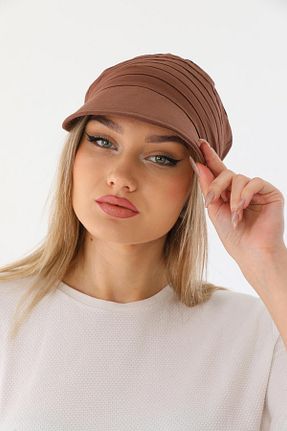 کلاه قهوه ای زنانه پنبه ای Ritagarcia - کد 701270175