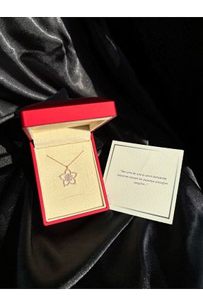 گردنبند نقره صورتی زنانه 925 عیار SOME SHINE - کد 902707024