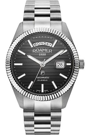 ساعت مچی طوسی مردانه 42 میلی متر Roamer - کد 938904476