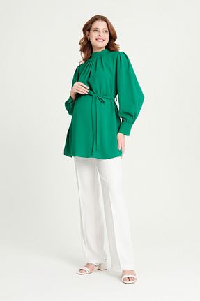 بلوز بارداری سبز زنانه ویسکون KATLİN MATERNİTY WEAR - کد 811345316