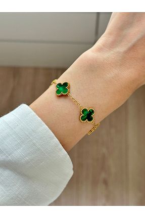 دستبند استیل (فولاد) سبز زنانه استیل ضد زنگ YOUES JEWELRY - کد 938943922