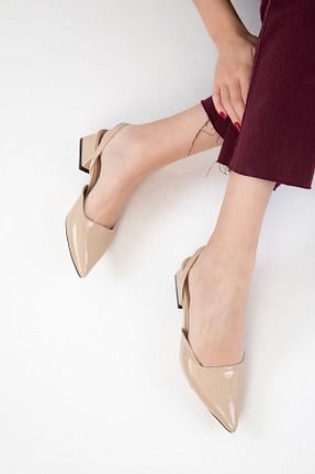 کفش پاشنه بلند کلاسیک بژ زنانه چرم مصنوعی SOHO - کد 934260593