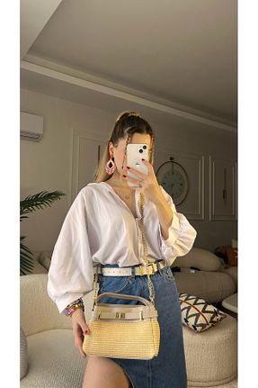 کیف دوشی رنگی زنانه حصیر Assia Atelier - کد 937421011