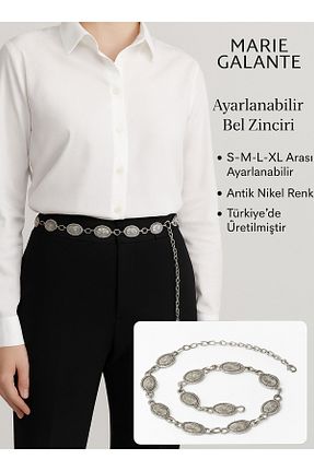 اکسسوری بدن متالیک زنانه روکش نقره Classy - کد 932352921