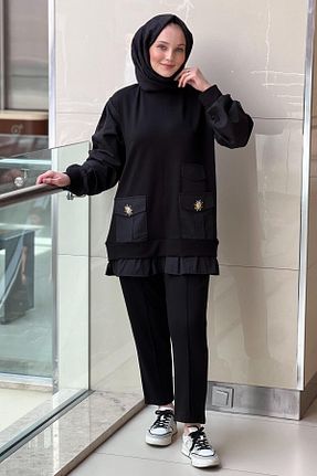 ست بالاتنه و پائین تنه مشکی زنانه بافتنی Missemramiss - کد 922683755