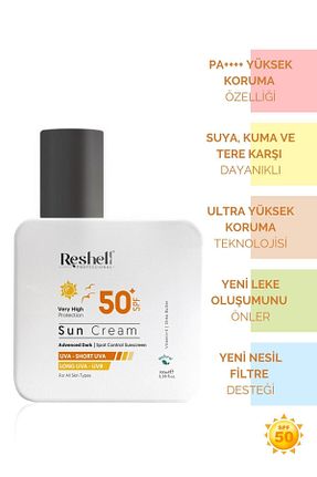 کرم ضد آفتاب صورت SPF 50 + Reshell - کد 103933739