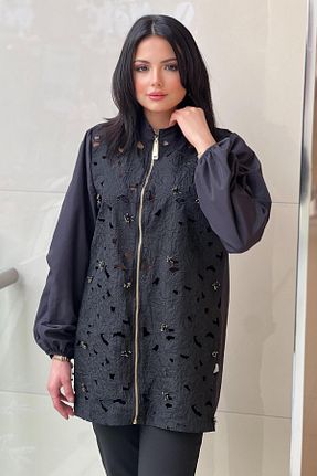 کت مشکی زنانه پلی استر Missemramiss - کد 931150031