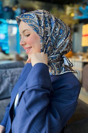 روسری رنگی پلی استر Sultan Eşarp - کد 937439776