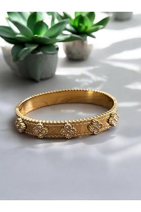 دستبند استیل (فولاد) زرد زنانه استیل ضد زنگ Constanza Exclusive - کد 937563305