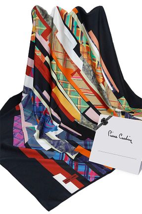 روسری رنگی پلی استر Pierre Cardin - کد 186323585