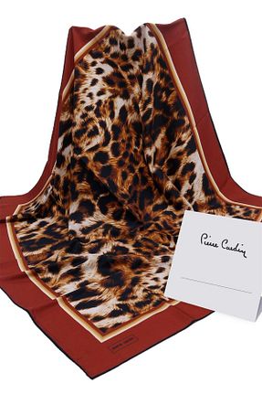 روسری قهوه ای پلی استر Pierre Cardin - کد 161312824