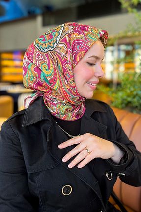روسری رنگی پلی استر Sultan Eşarp - کد 937439725