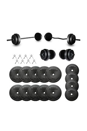 دمبل و صفحه وزنه مشکی وینیل Aydın Sport - کد 89448726