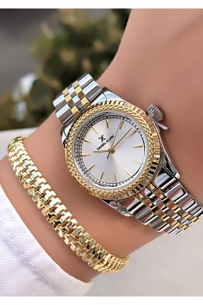 ساعت مچی طلائی زنانه 31-35 میلی متر Daniel Klein - کد 835435182