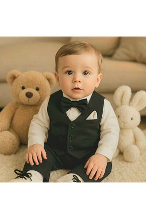ست نوزادی مشکی بچه گانه پنبه ای Calide Baby - کد 118689827
