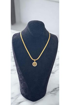 گردنبند استیل ( فولاد ) زرد زنانه استیل ضد زنگ Constanza Exclusive - کد 937460014