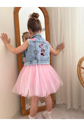 ست بالاتنه و پائین تنه رنگی بچه گانه جین ipekkids - کد 928939508