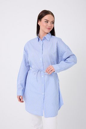 لباس آبی زنانه بافتنی ADENLİNA - کد 937467450