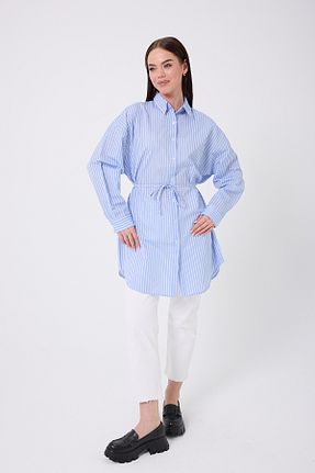 لباس آبی زنانه بافتنی ADENLİNA - کد 937467450