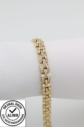 دستبند استیل (فولاد) زرد زنانه استیل ضد زنگ XUPING JEWELRY - کد 815676871