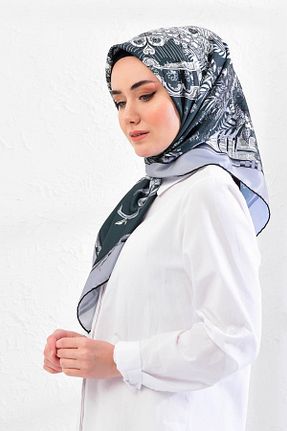 روسری خاکی پلی استر Lanjeron - کد 37018979