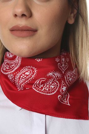 دستمال گردن قرمز زنانه پلی استر Modabutik - کد 36958725