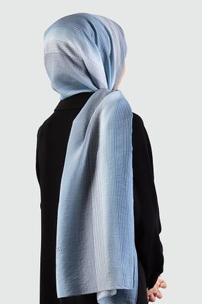 شال سرمه ای زنانه پنبه ای Vissona - کد 647812737