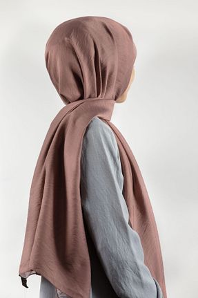شال قهوه ای زنانه Medine İpeği Vissona - کد 635913071