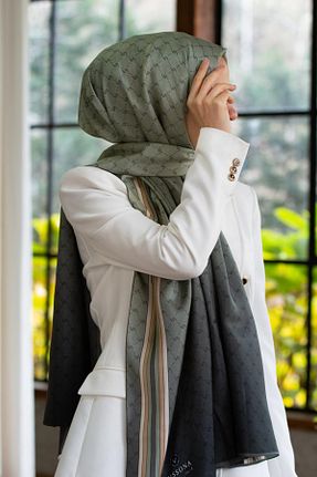 شال خاکی زنانه Vissona - کد 474999567