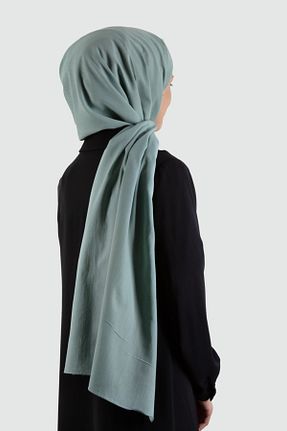 شال سبز زنانه پنبه ای Vissona - کد 730371803