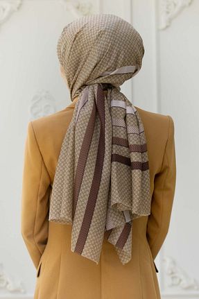 شال قهوه ای زنانه Vissona - کد 746085568
