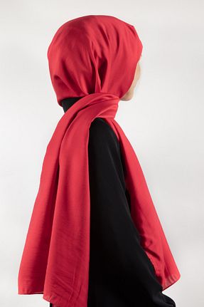 شال قرمز زنانه Medine İpeği Vissona - کد 635913059