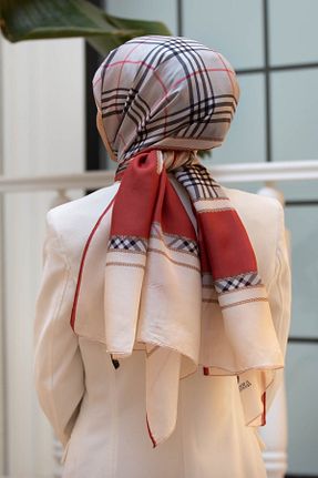 شال زرشکی زنانه Vissona - کد 816888569