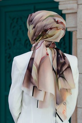 شال قهوه ای زنانه Vissona - کد 828776549