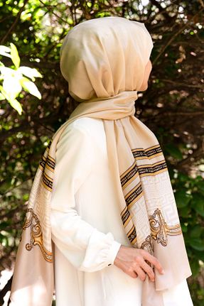 شال بژ زنانه Vissona - کد 270691094
