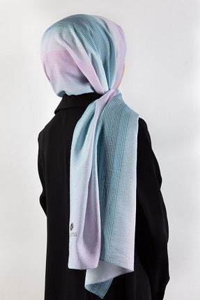 شال سبز زنانه پنبه ای Vissona - کد 647812460