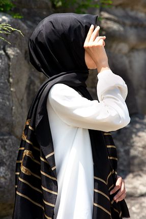 شال مشکی زنانه Vissona - کد 934736490