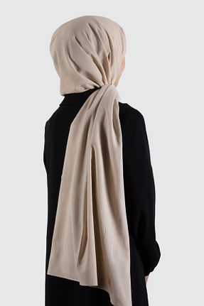 شال بژ زنانه پنبه ای Vissona - کد 730372797