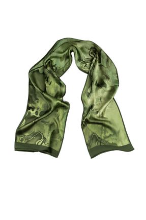 دستمال گردن خاکی زنانه ابریشم Vissona - کد 789343084