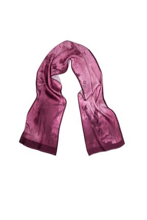 دستمال گردن بنفش زنانه ابریشم Vissona - کد 792419998