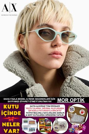 عینک آفتابی سبز زنانه 53 Armani Exchange - کد 899582532